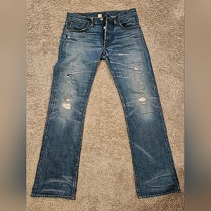 Polo Ralph Lauren Double RL RRL Repaired Denim Jeans Japan Selvedge 30x32